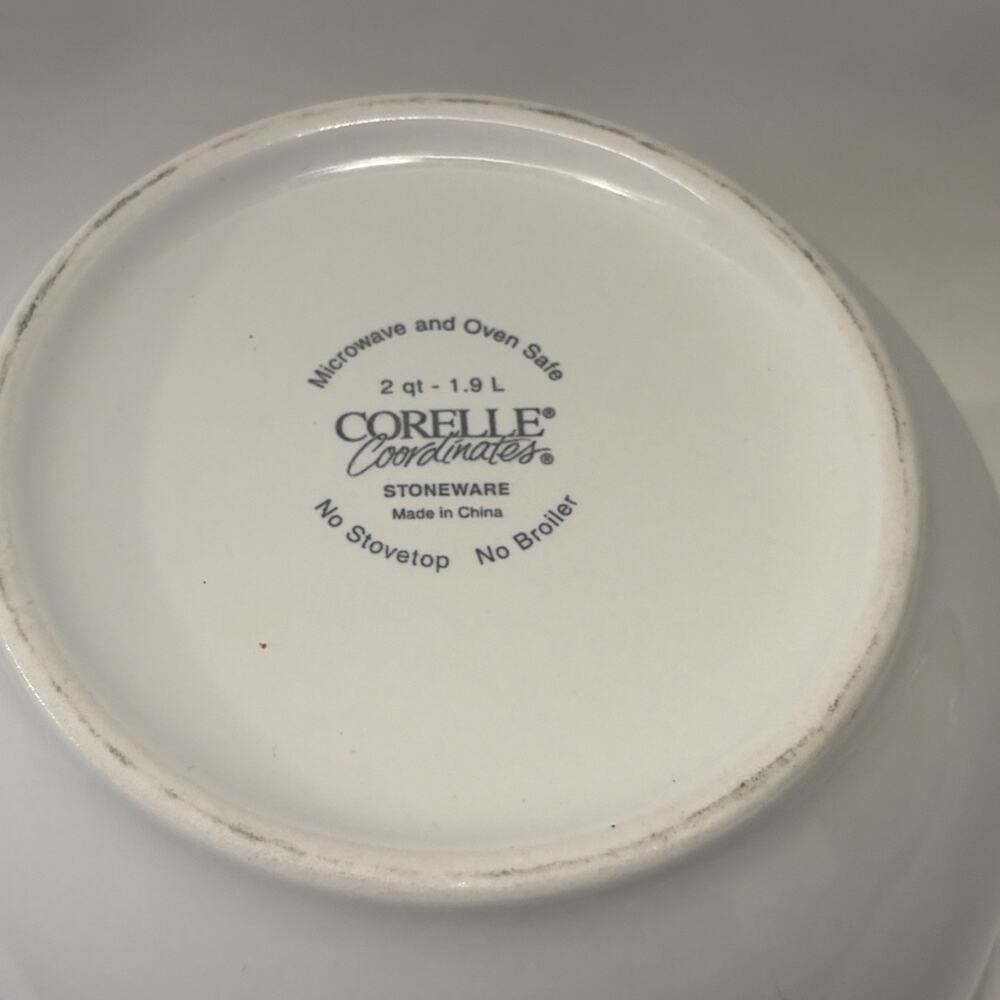 Corelle Coordinates Casa Flora Flowers 3 pc 1 2 3 Quart Qt Mixing Bowl Set - Picture 3 of 11